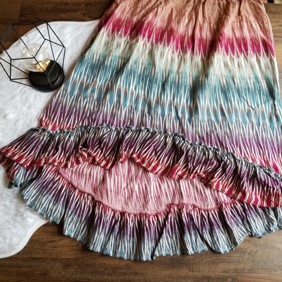 a.n.a High Low Dress XL Multi Colored Ruffle - Picture 3 of 7